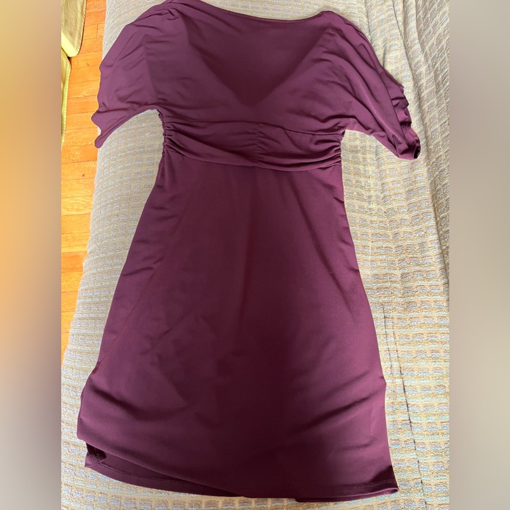 LAUNDRY By Shelli Segal Burgundy Shift Dress